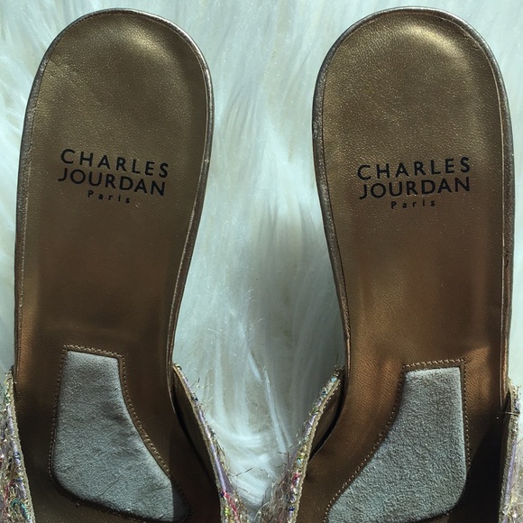 NWOB Charles Jourdan Lavender tweed Pointy Heels - Picture 3 of 16